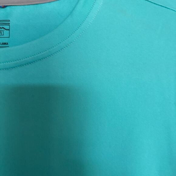 Patagonia XL turquoise long sleeve fishing shirt tarpon graphic GORPCORE - Picture 7 of 9